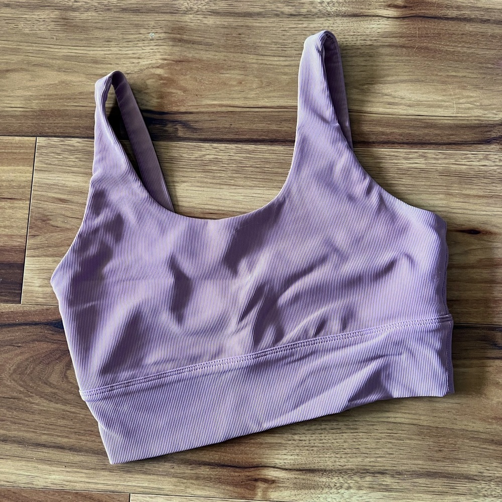 Til You Collapse Ribbed Sports Bra